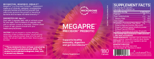 MegaPre Capsules Label