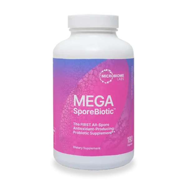 MegaSporeBiotic-180 bottle front