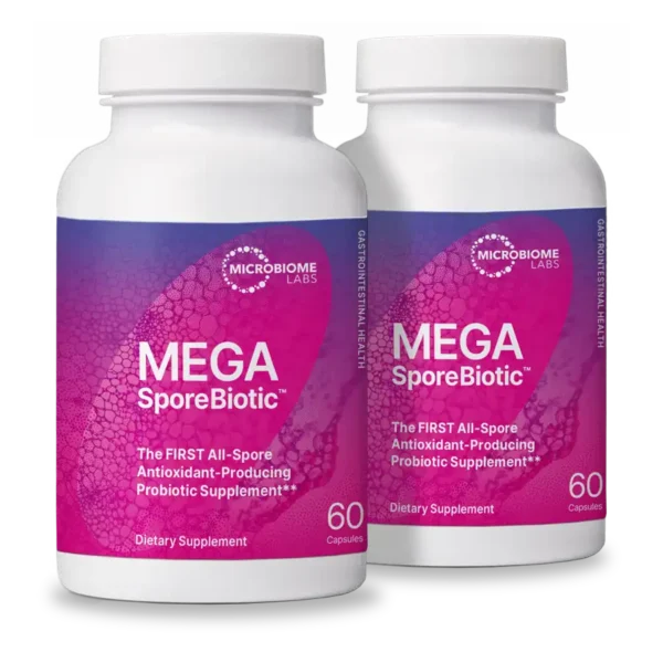 MegaSporeBiotic Two Pack bottle fronts