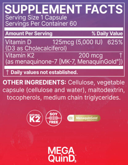 MegaQuinD3 Ingredients