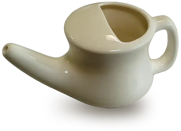 Neti pot used for sinus rinses